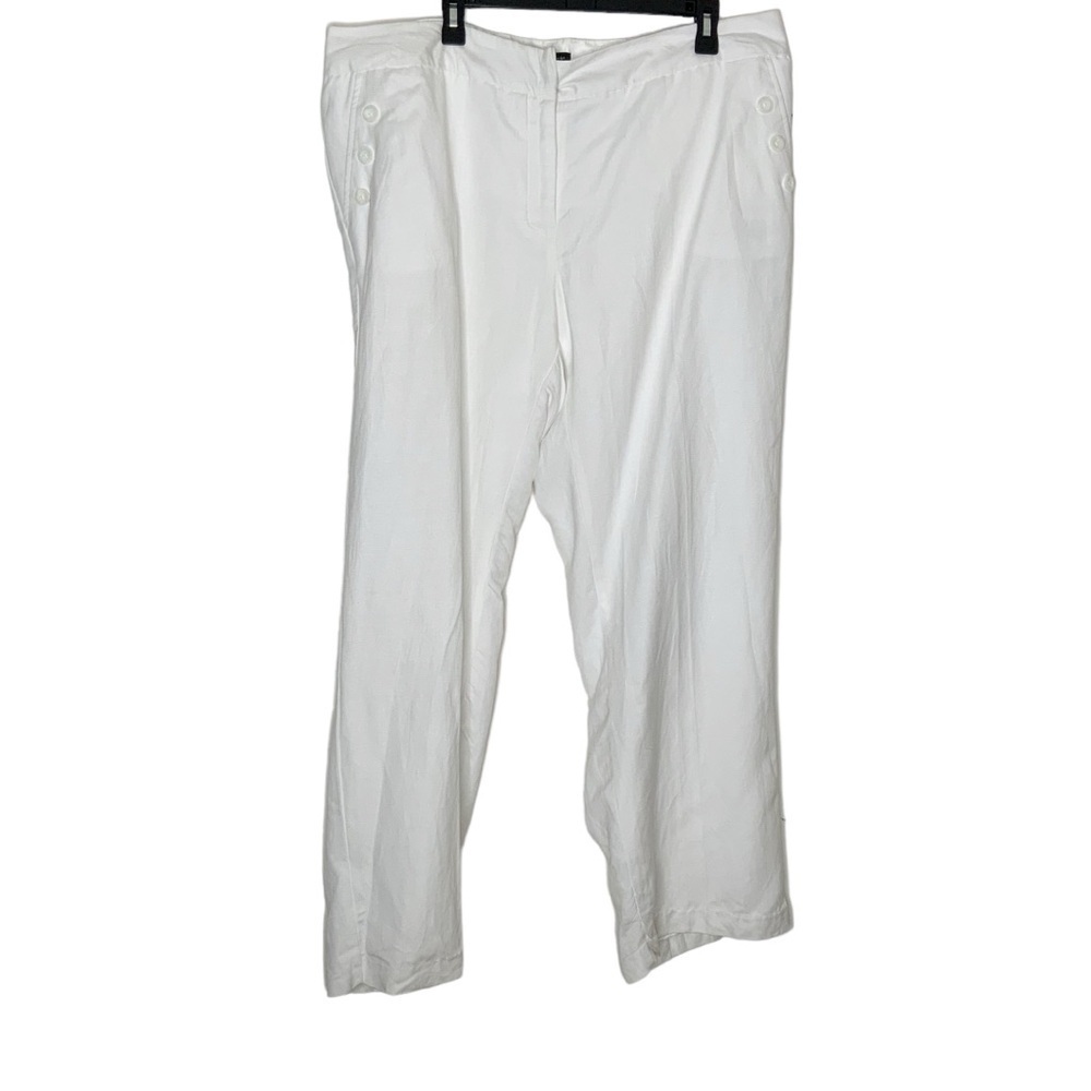 Counterparts white relaxed fit pants. Size 18W